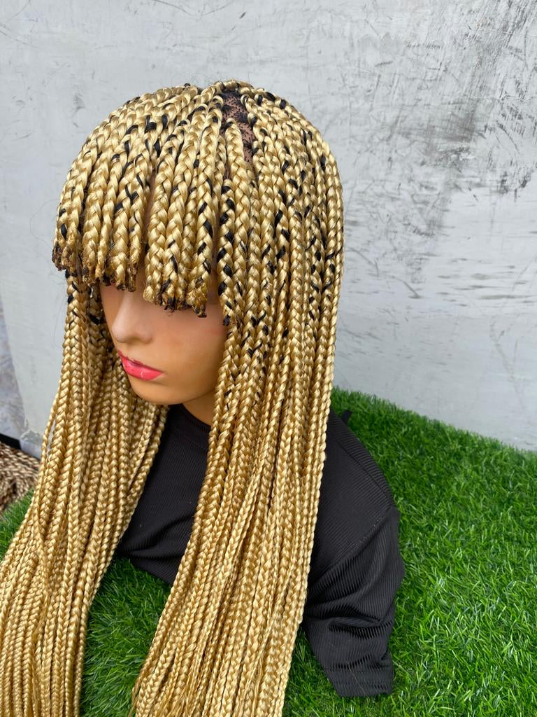 Bang braided wig