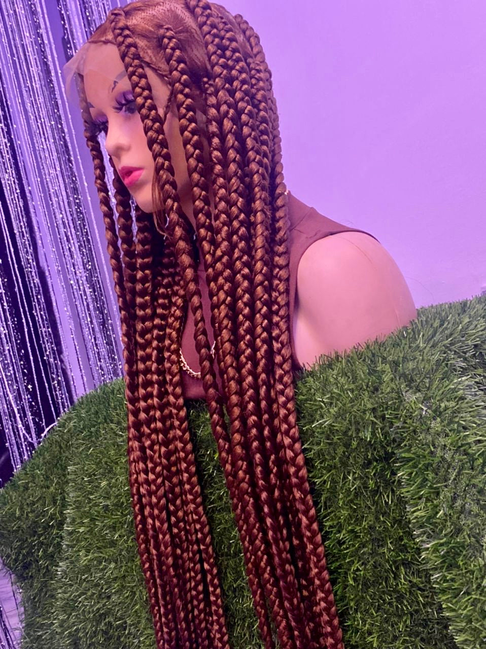 Jumbo box braided wig