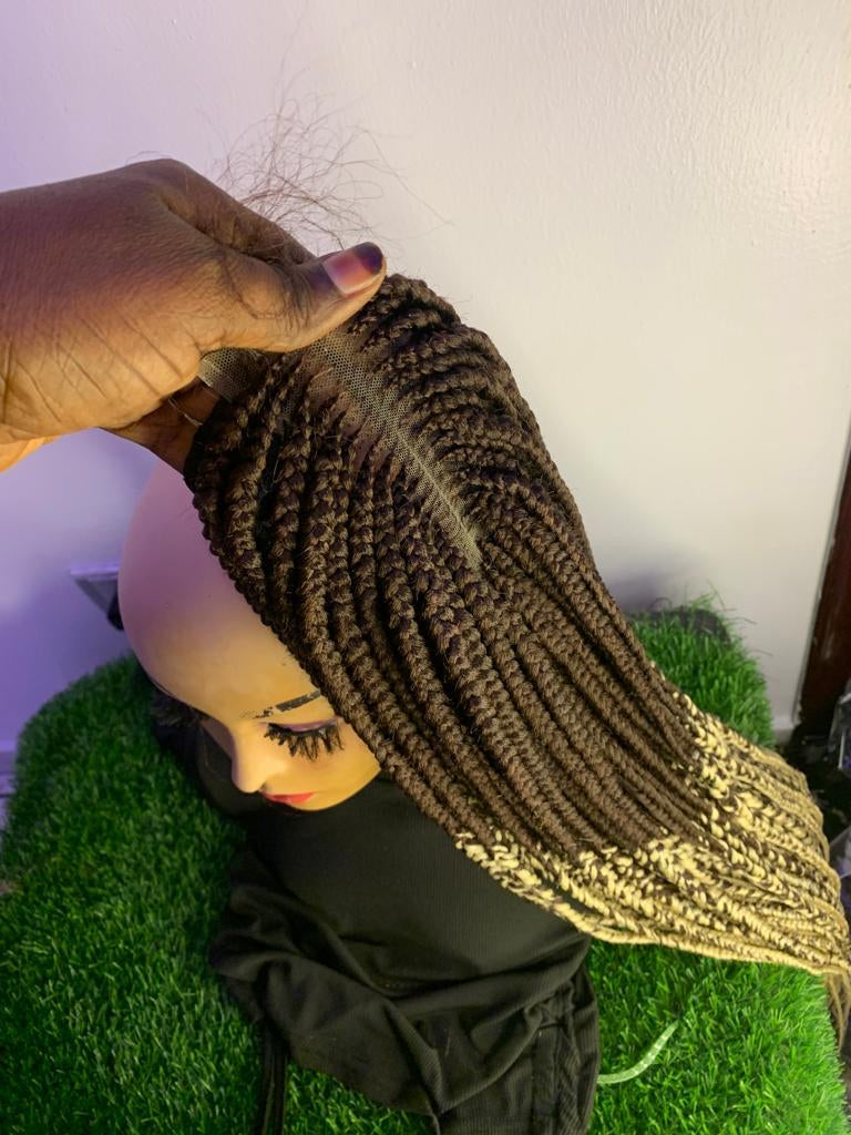 Glueless cornrow wig