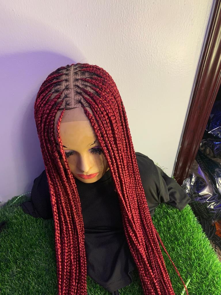 Small box braided wig  with baby hair