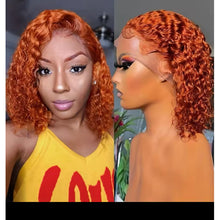 Load image into Gallery viewer, Deepwave ginger Bob human hair wig