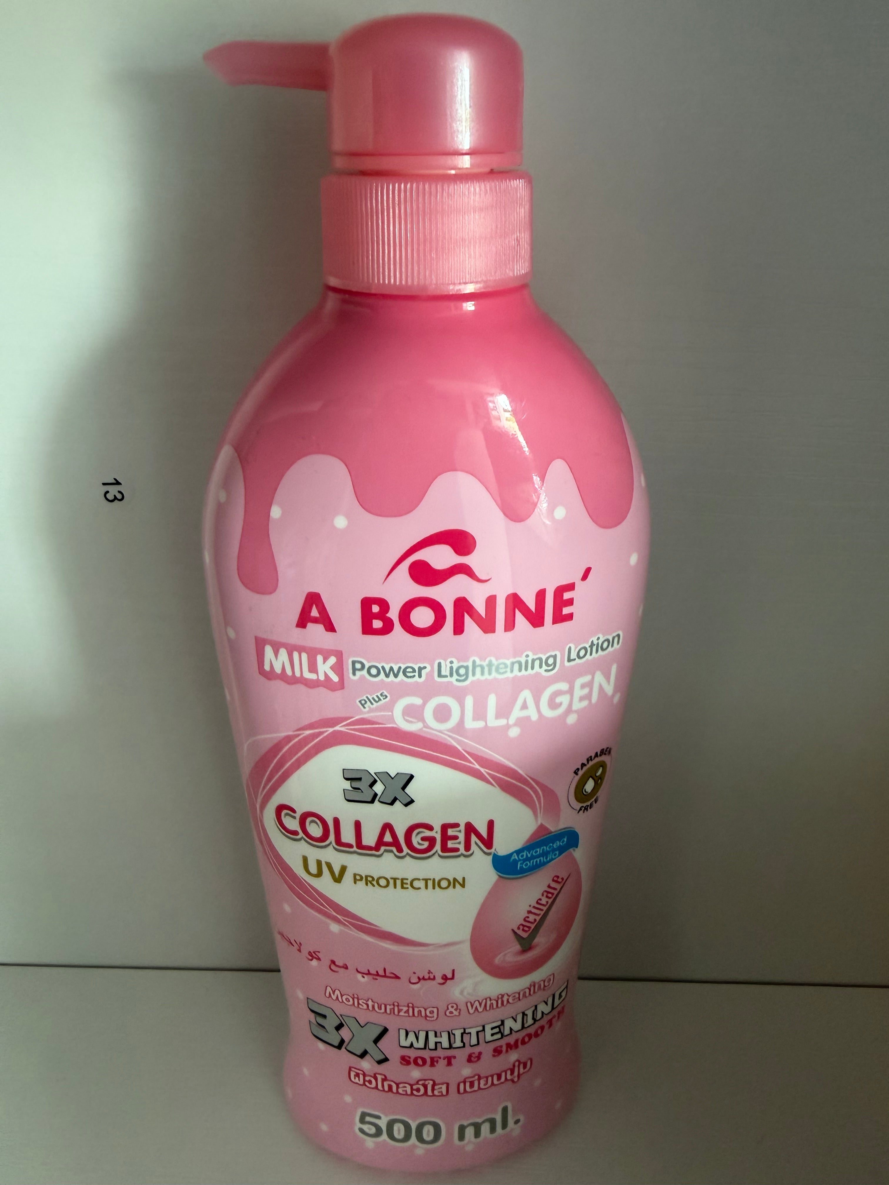 A Bonne milk powder lightening lotion plus collagen