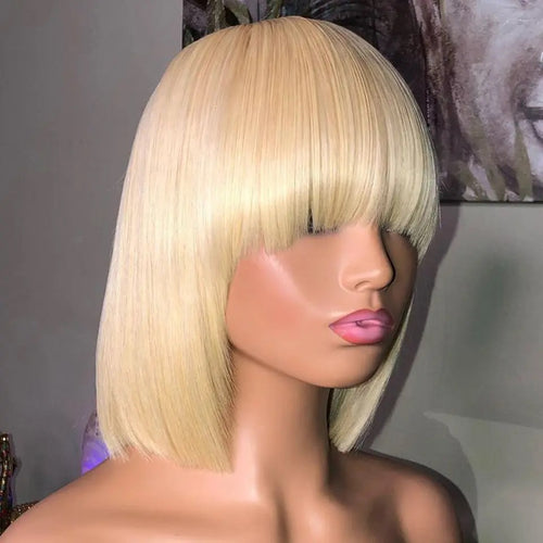 Bang human hair wig