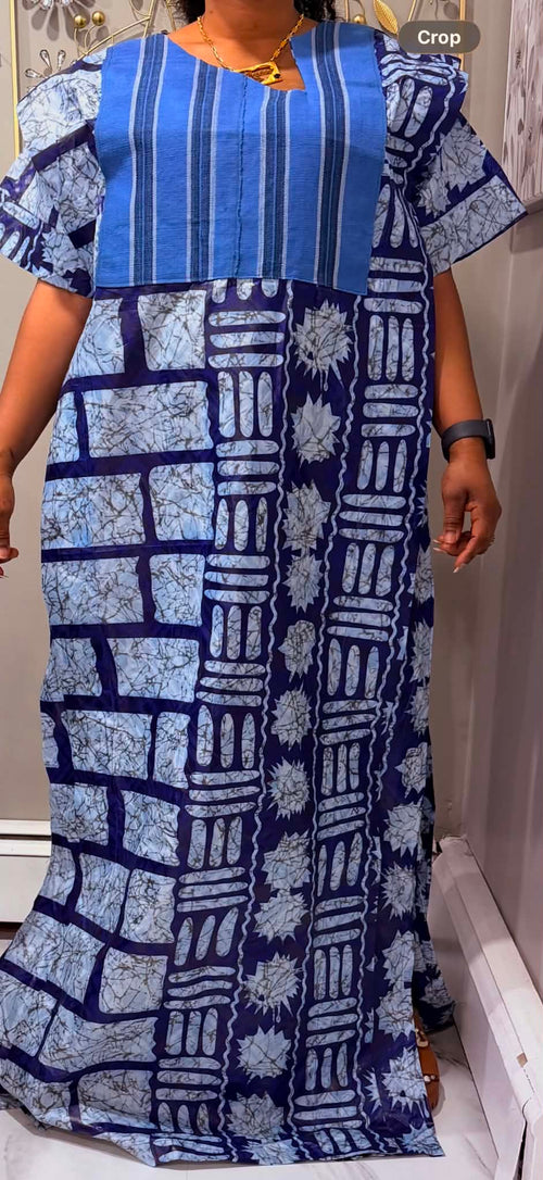 Blue African dress