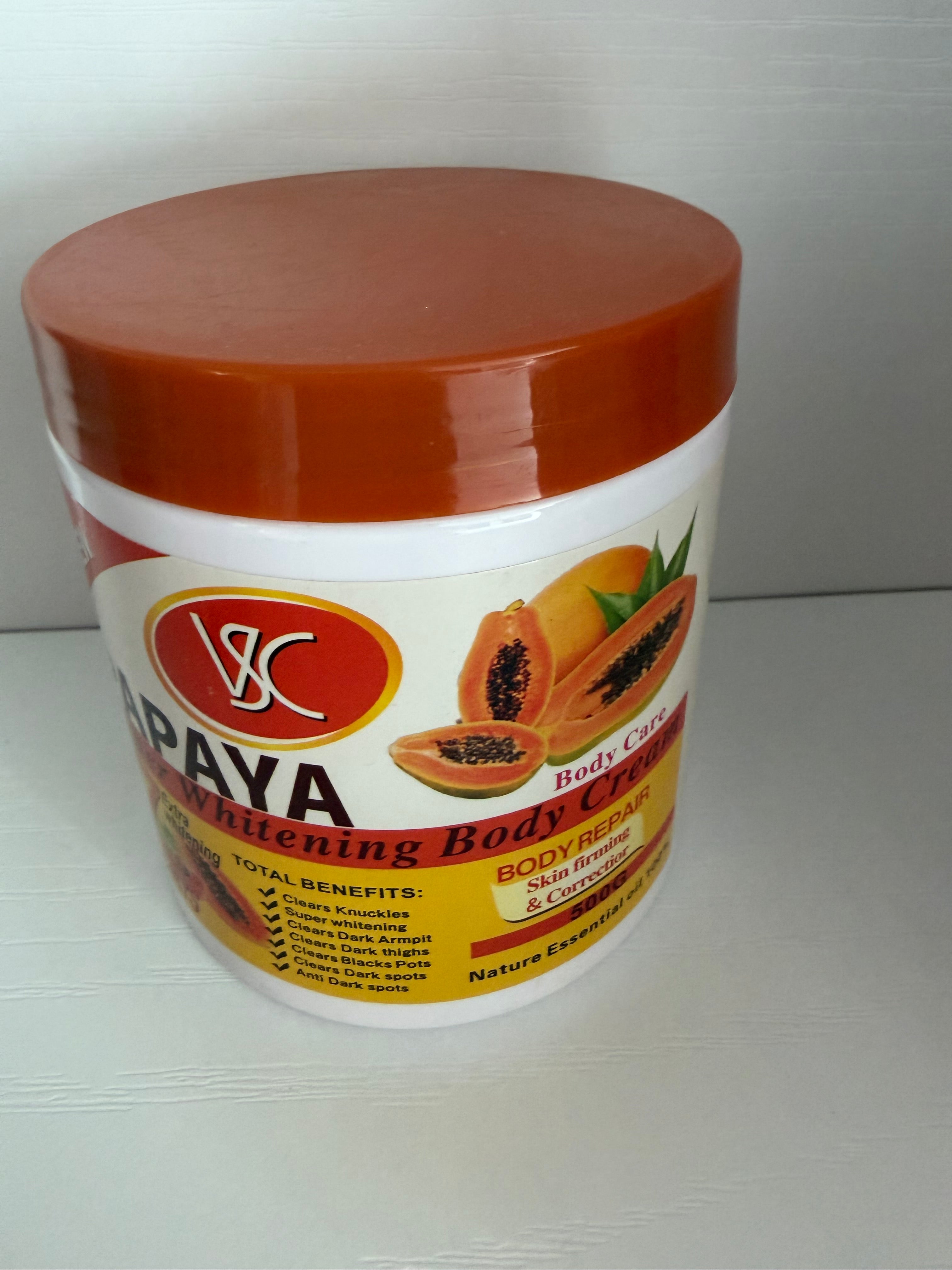 Whitening body papaya cream