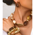 Bead necklace set