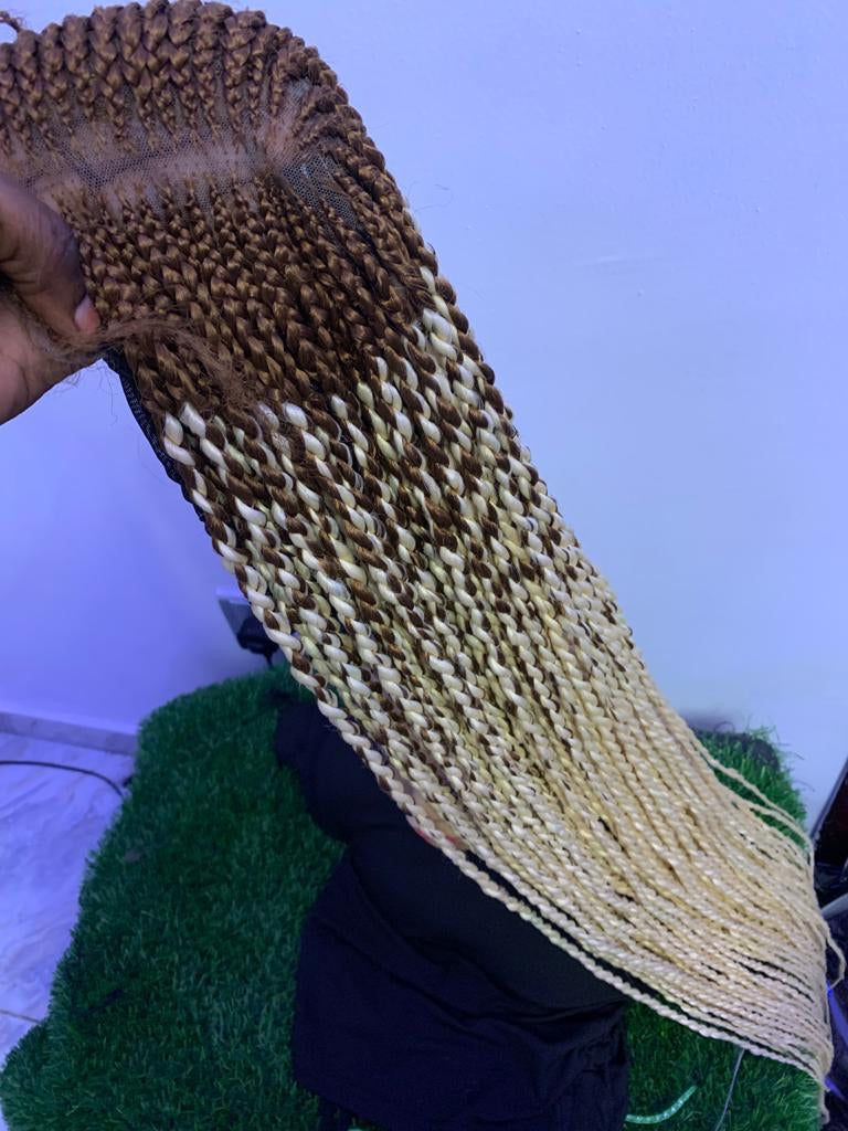 Glueless cornrow wig