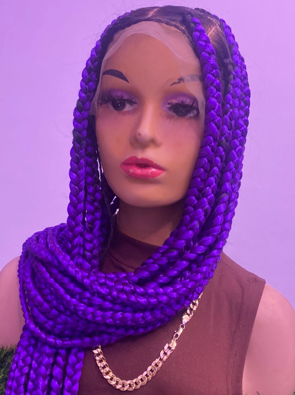 360 knotless box braid wig
