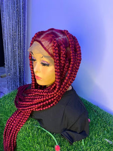 Big box braided wig