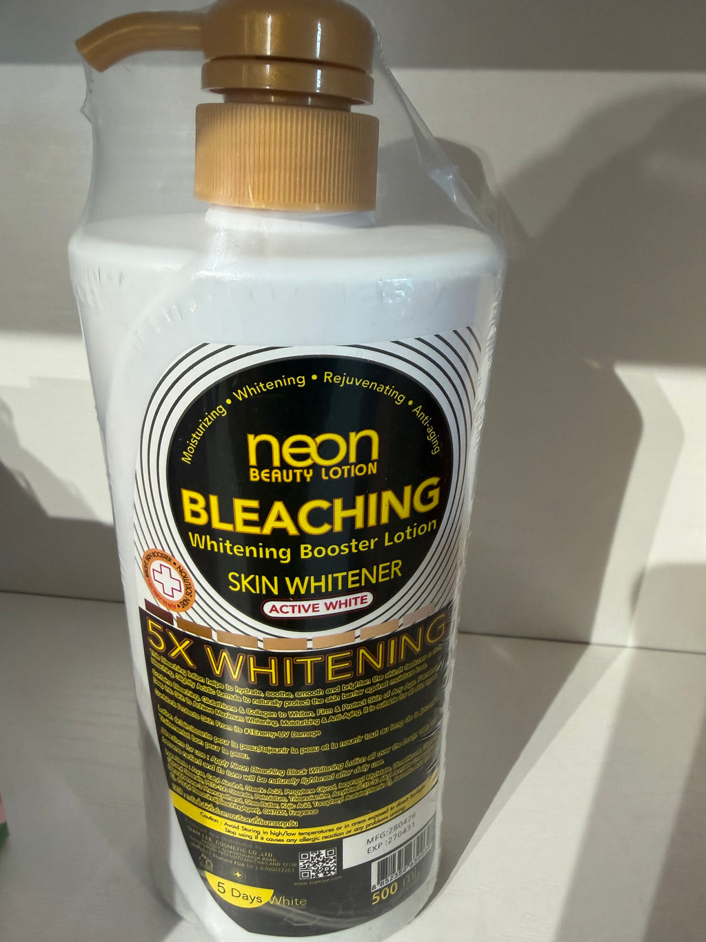 Neon bleaching  whitening booster lotion