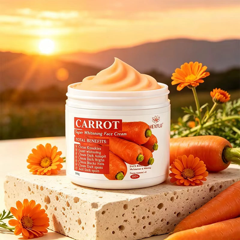 Supper whitening  carrots  Turmeric  face cream