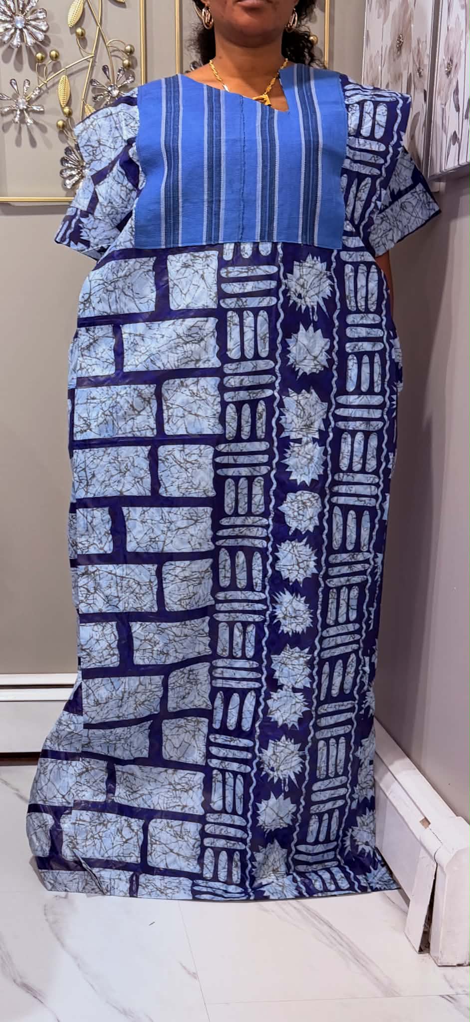 Blue African dress
