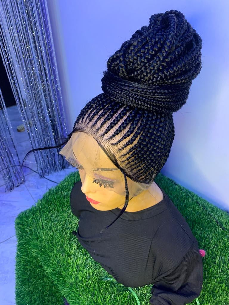 Updo Cornrow Braided wig