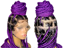Load image into Gallery viewer, 360 knotless box braid wig