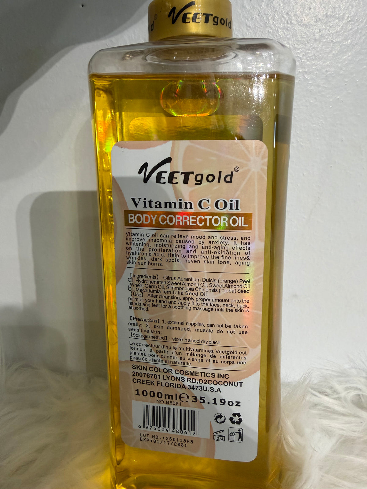 Very gold oil vitamin C oil  1000ml