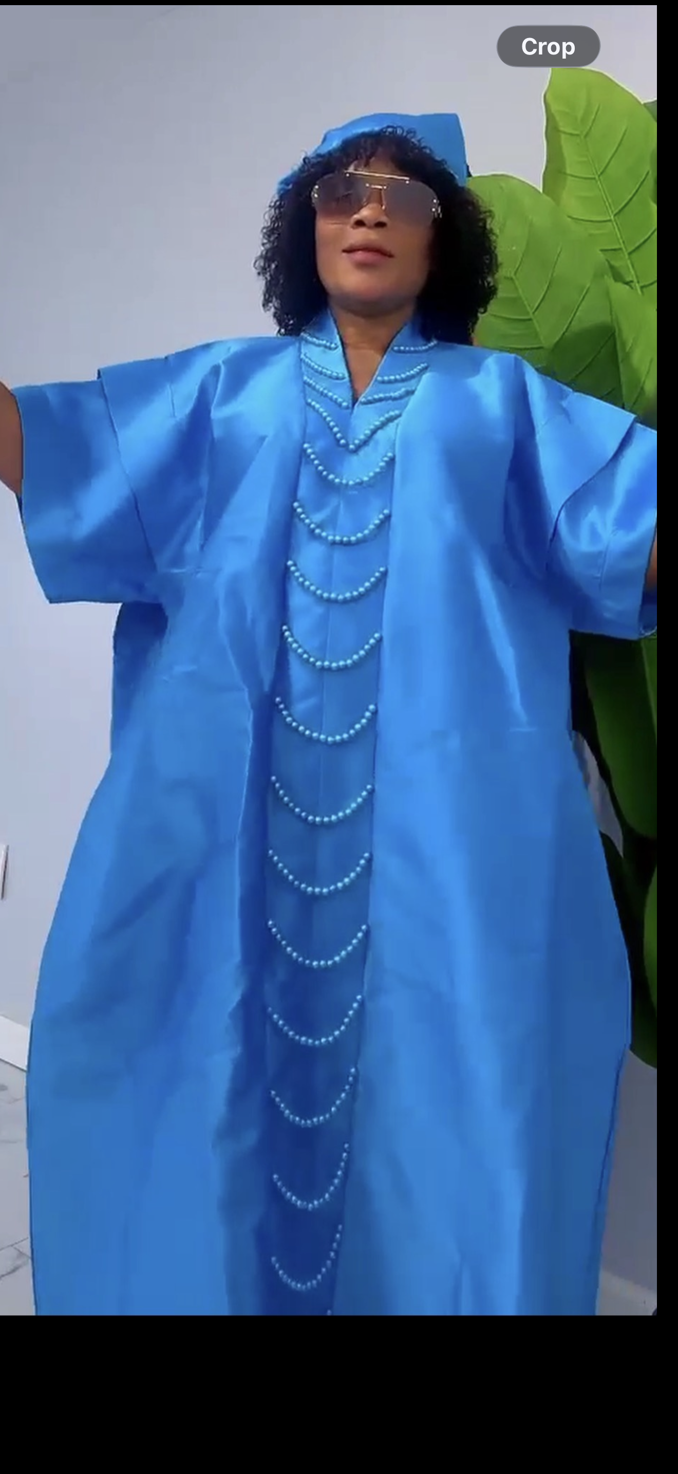Blue rich Aunty dress