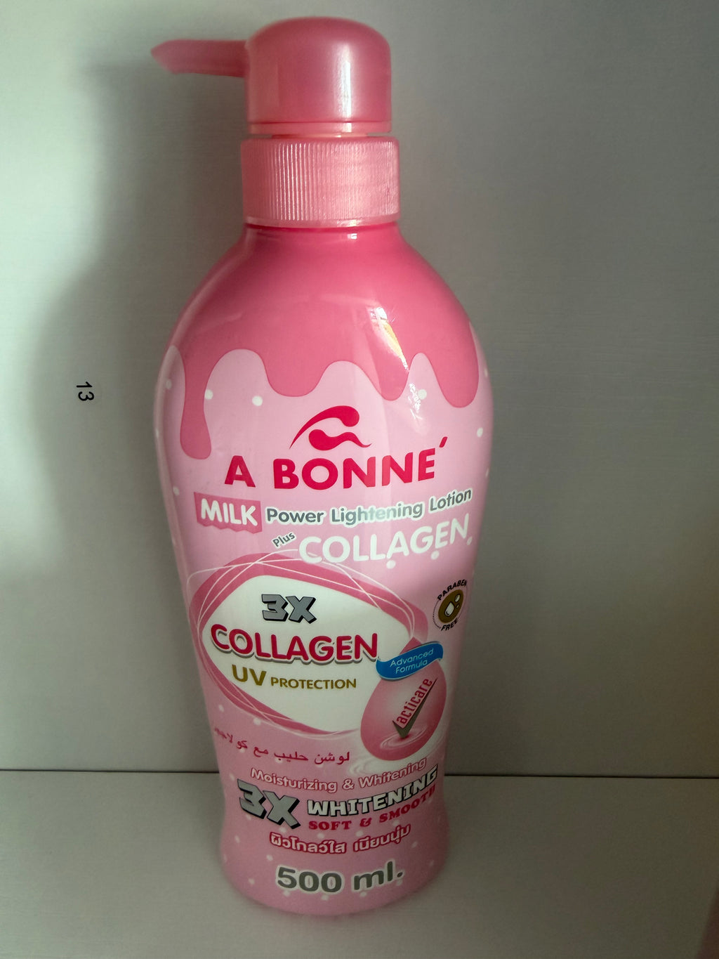 A Bonne milk powder lightening lotion plus collagen