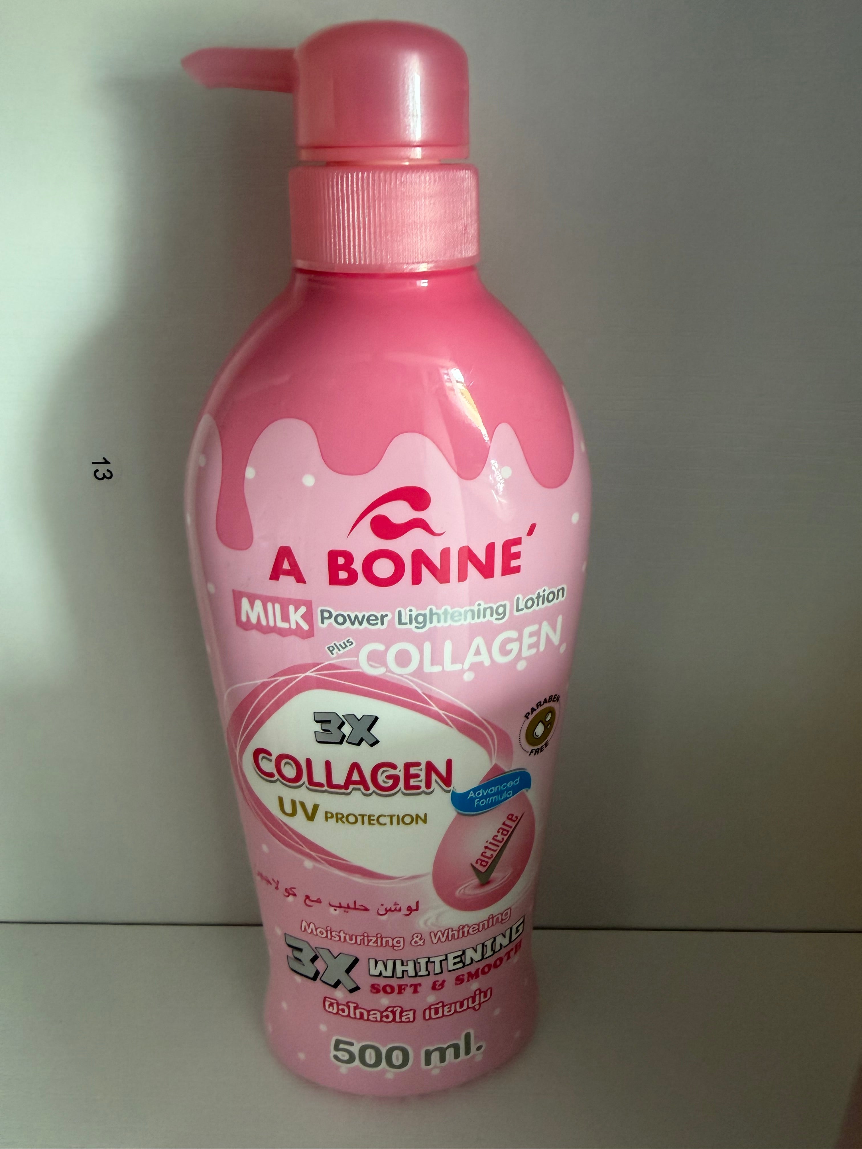 A Bonne milk powder lightening lotion plus collagen
