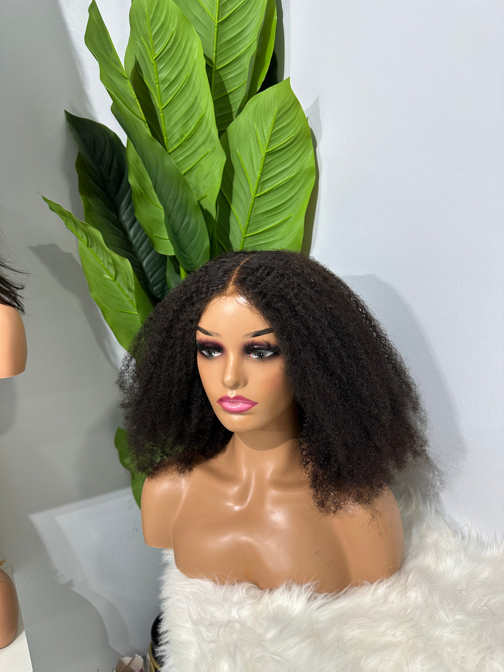 Kinky Curly  glueless human hair wig
