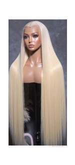 Beautiful Blonde human hair wig- Straight