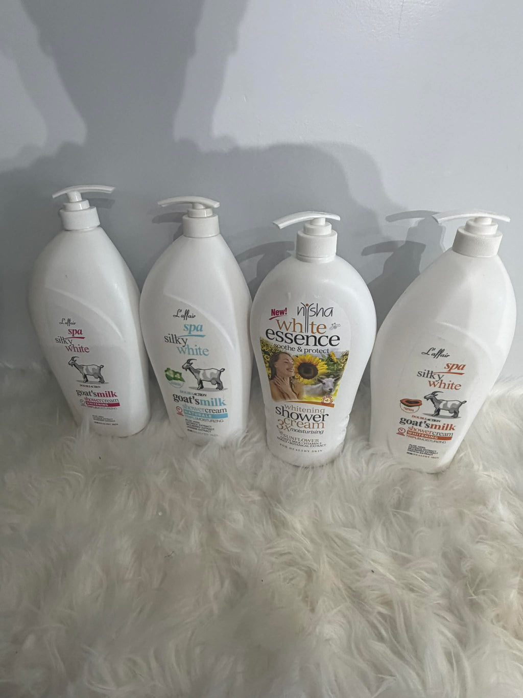Goat milk shower cream