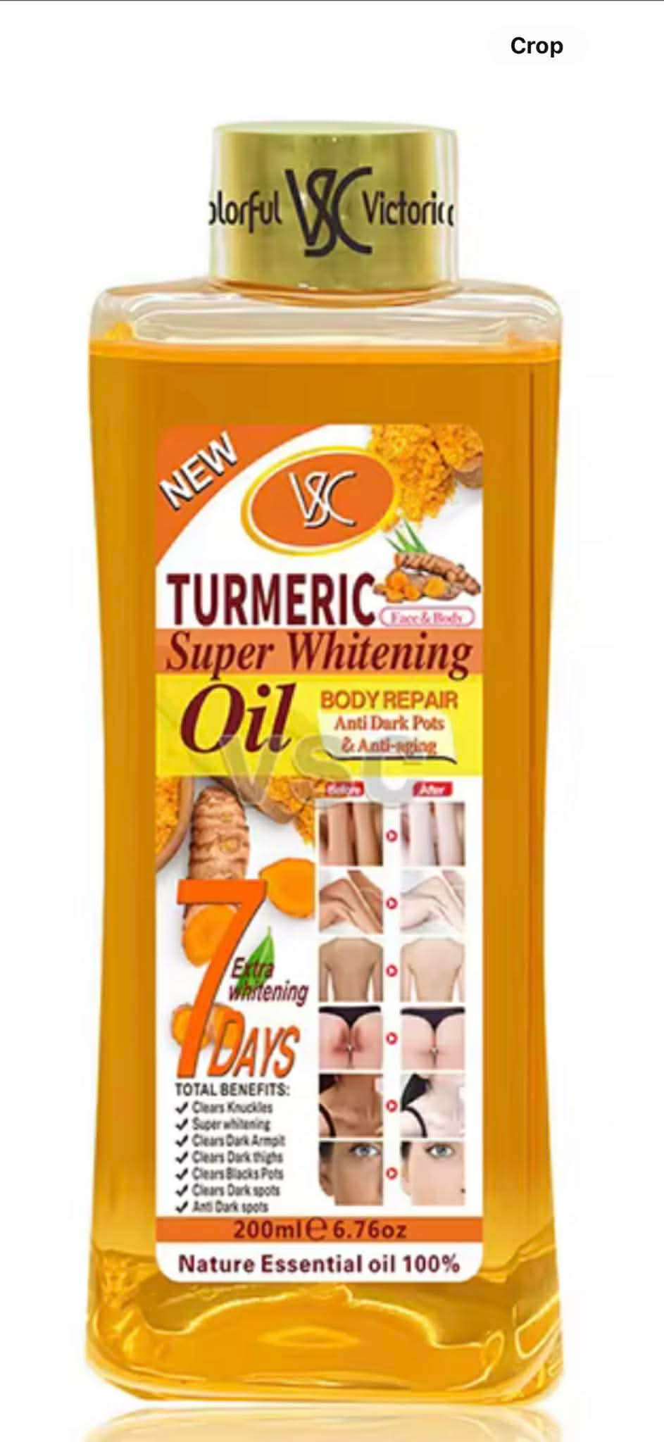 Turmeric super whitening oil