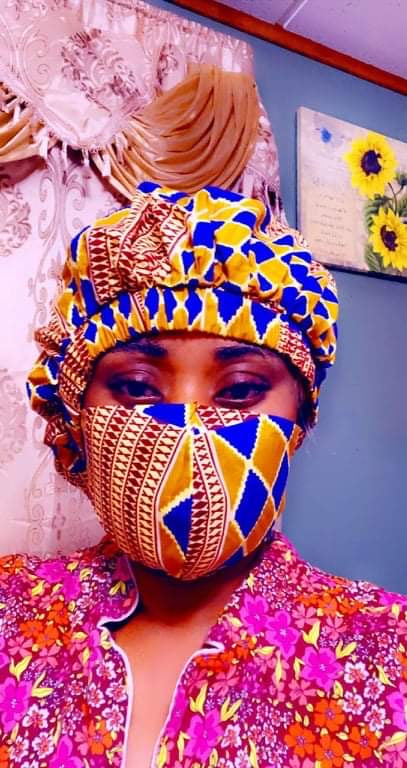 Ankara print Face Masks