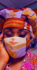 Ankara print Face Masks