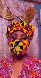 Ankara print Face Masks