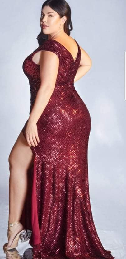Formal Sequin Dress- Plus