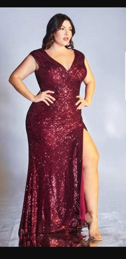 Formal Sequin Dress- Plus