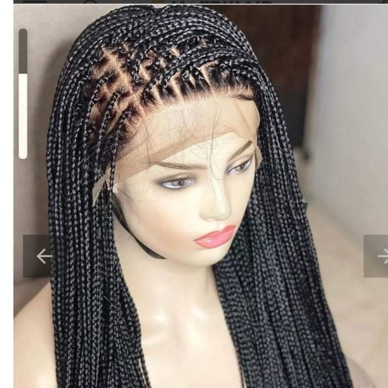 Knotless braided wig