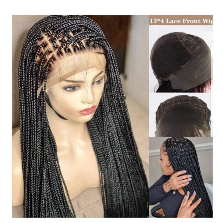 Knotless braided wig