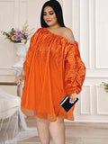 Orange Smock dress