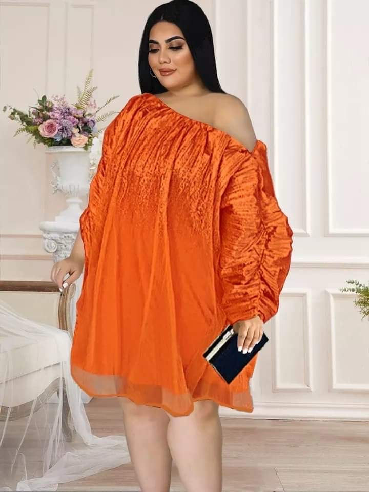 Orange Smock dress