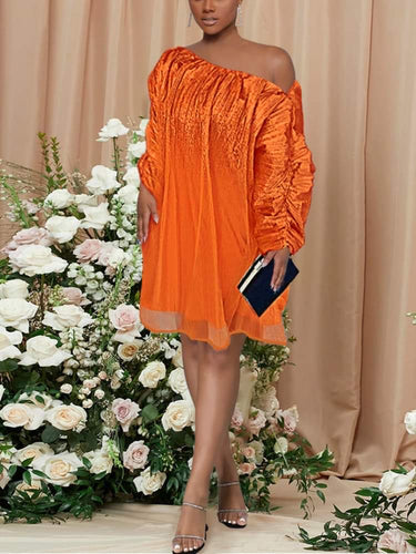 Orange Smock dress