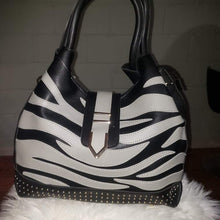 Load image into Gallery viewer, Fashionable Zebra Print Handbag