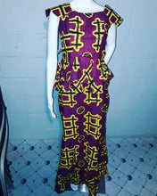Load image into Gallery viewer, Skirt and Matching Top Hot Pink and Yellow Multicolored-Sz L