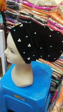 Load image into Gallery viewer, Beaded Velvet Turban Headwrap