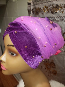 3D Flower Turban Headwrap