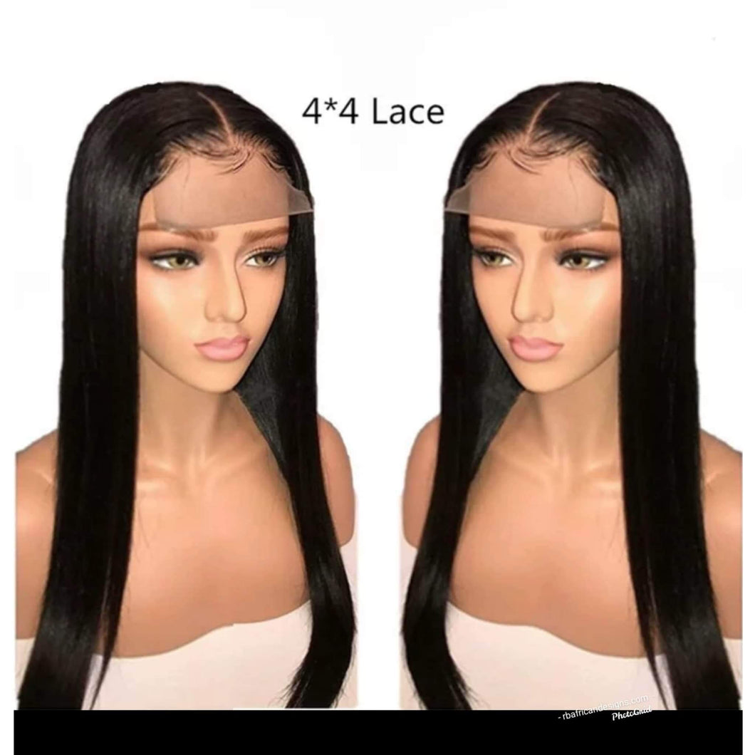 Brazilian 4x4 Straight Lace Closure Wig