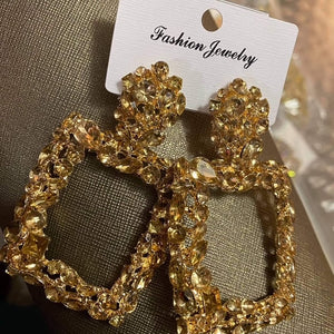 Diamante Gold Earrings