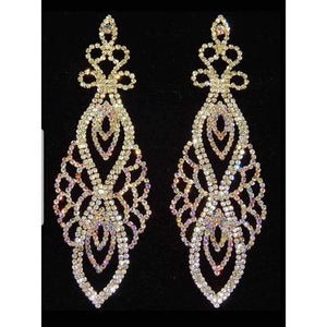 Bedazzled Chandelier  Earrings (gold)
