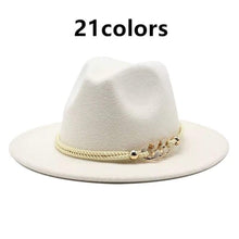 Load image into Gallery viewer, Chain Fedora hats