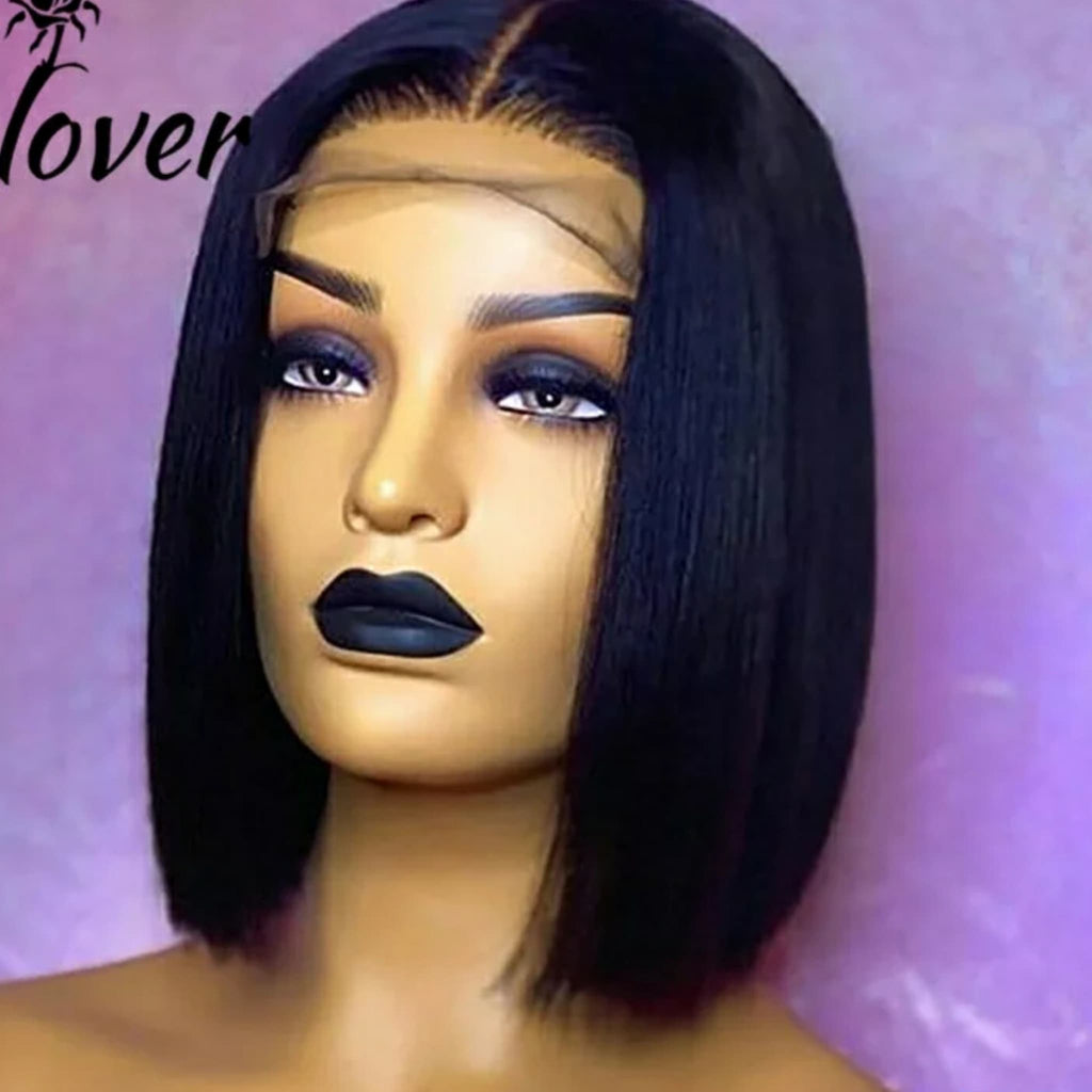 Brazilian 4x4 Straight Bob Lace Closure Wig
