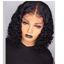 Load image into Gallery viewer, Pre plucked Peruvian 4x4 Remy short Lace Closure Wig