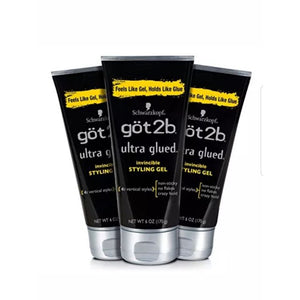 Got2b Ultra Glued Invincible Styling Hair Gel, 6 Ounce