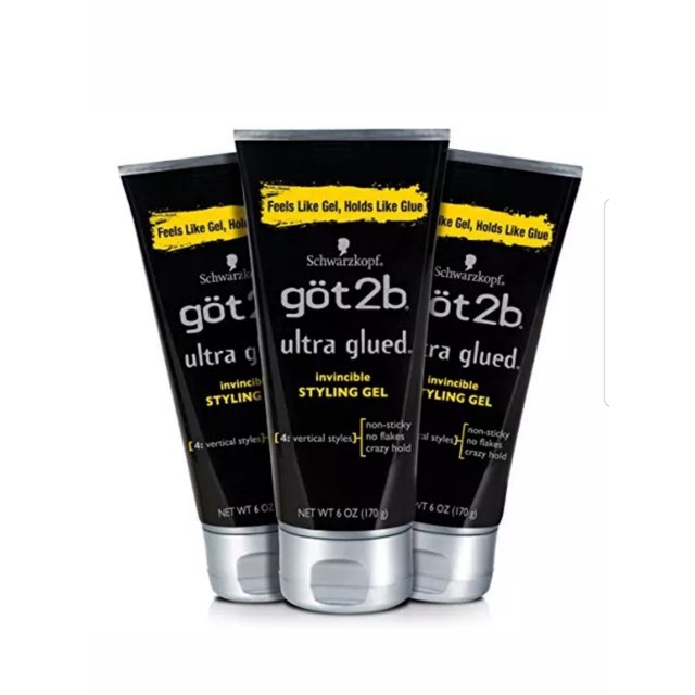 Got2b Ultra Glued Invincible Styling Hair Gel, 6 Ounce