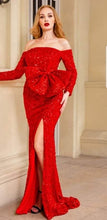 Load image into Gallery viewer, Red Formal Bow Dress